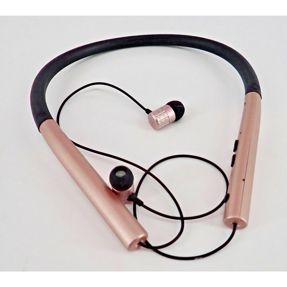 Tzumi Flex Stereo Bluetooth Earbuds Magnetic buds Rose Gold